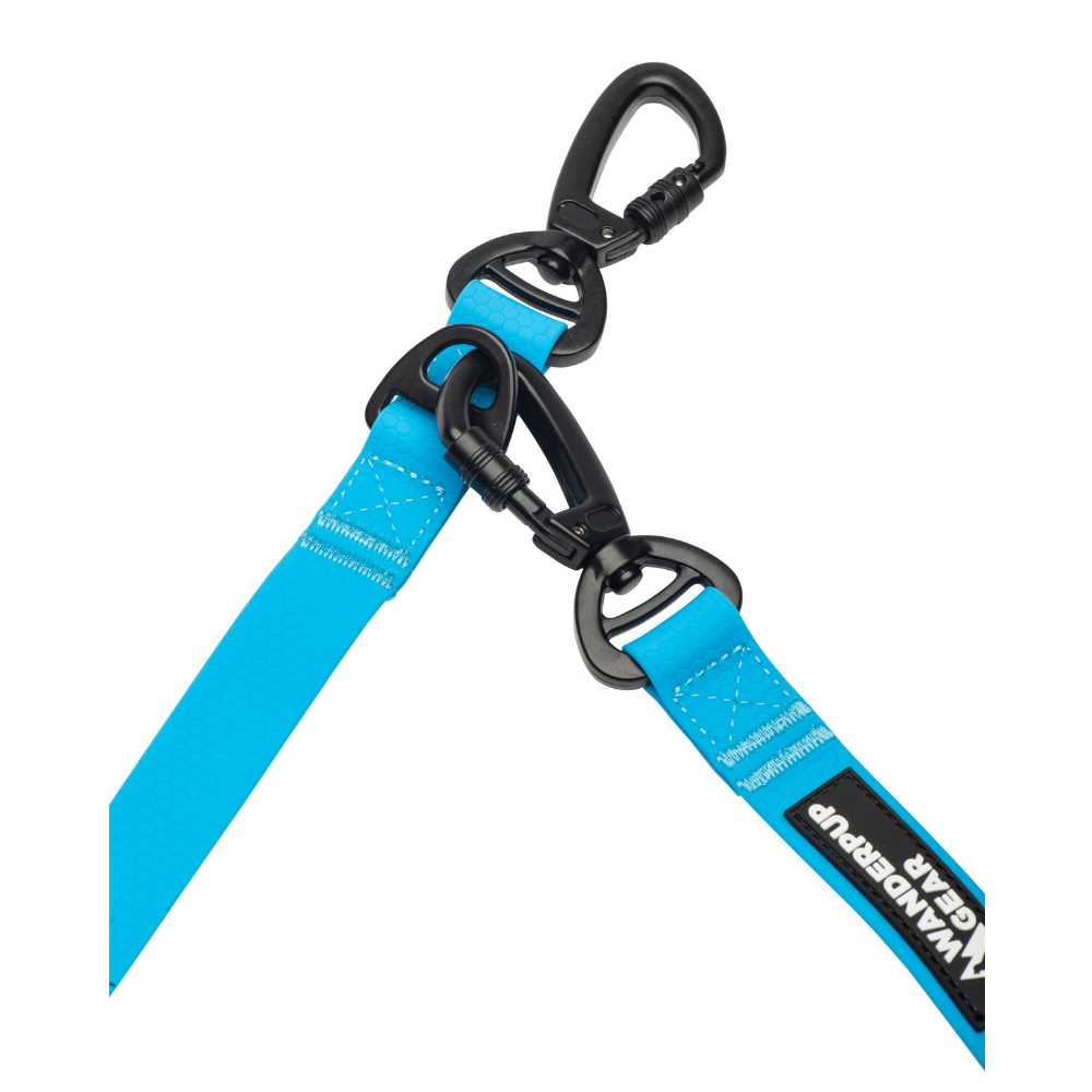 Multifunctional Waterproof Dog Leash - Arctic Blue Wanderpup Gear