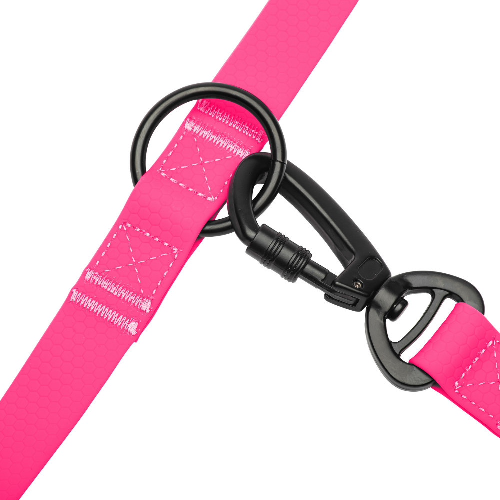 Multifunctional Waterproof Dog Leash - Hot Pink Wanderpup Gear