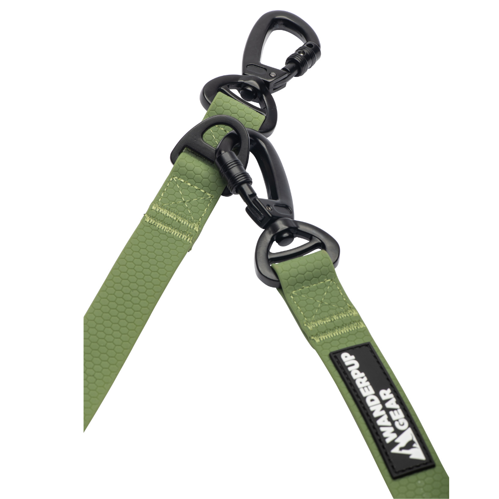 Multifunctional Waterproof Dog Leash - Hunter Green Wanderpup Gear