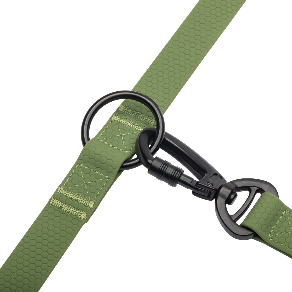 Multifunctional Waterproof Dog Leash - Hunter Green Wanderpup Gear