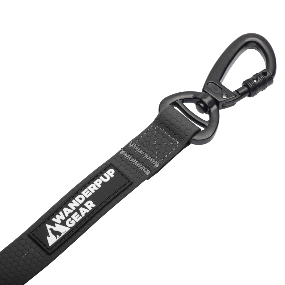 Multifunctional Waterproof Dog Leash - Jet Black Wanderpup Gear