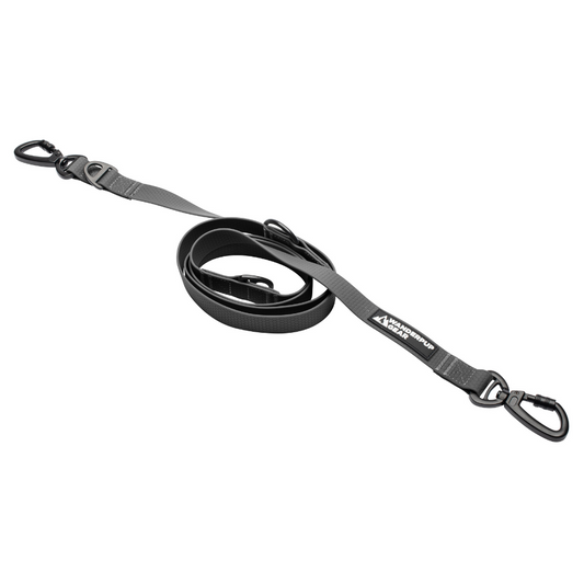 Multifunctional Waterproof Dog Leash - Jet Black Wanderpup Gear