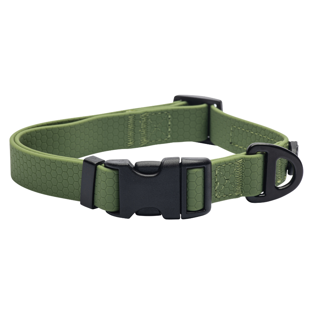 Waterproof Dog Collar - Hunter Green Wanderpup Gear