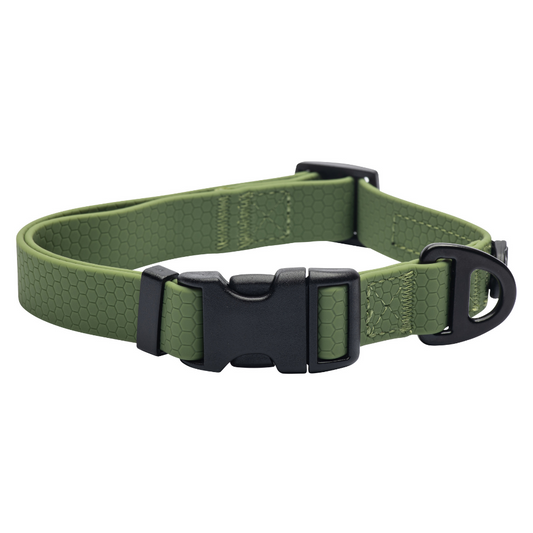 Waterproof Dog Collar - Hunter Green Wanderpup Gear