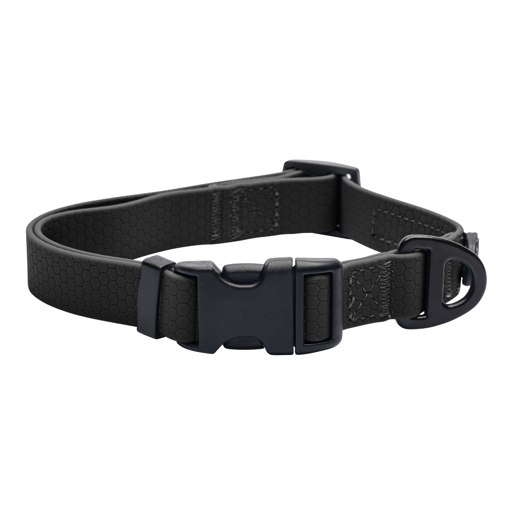 Waterproof Dog Collar - Jet Black Wanderpup Gear
