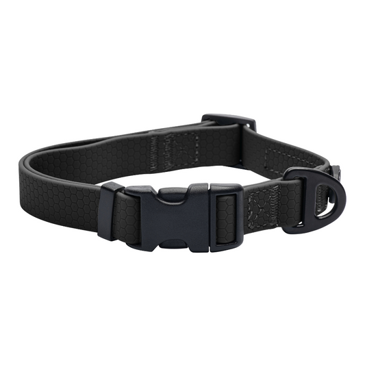 Waterproof Dog Collar - Jet Black Wanderpup Gear