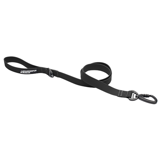 Waterproof Dog Leash - Jet Black Wanderpup Gear