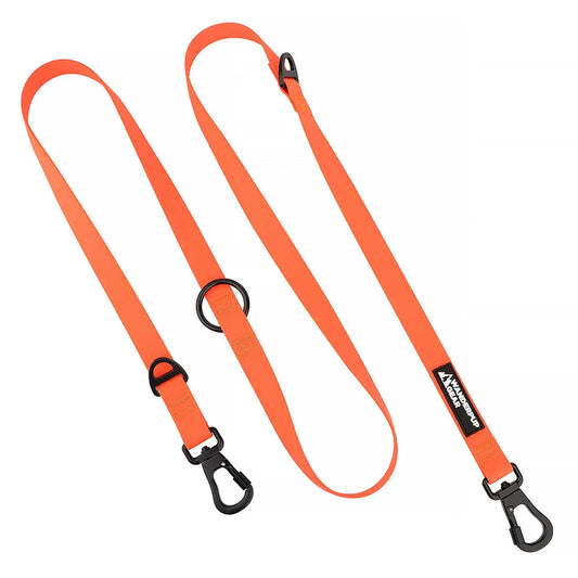 Multifunctional Waterproof Dog Leash - Blaze Orange Wanderpup Gear