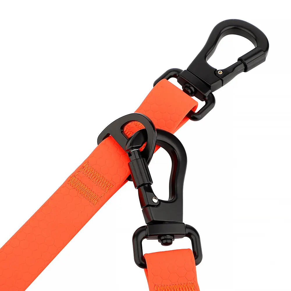 Multifunctional Waterproof Dog Leash - Blaze Orange Wanderpup Gear