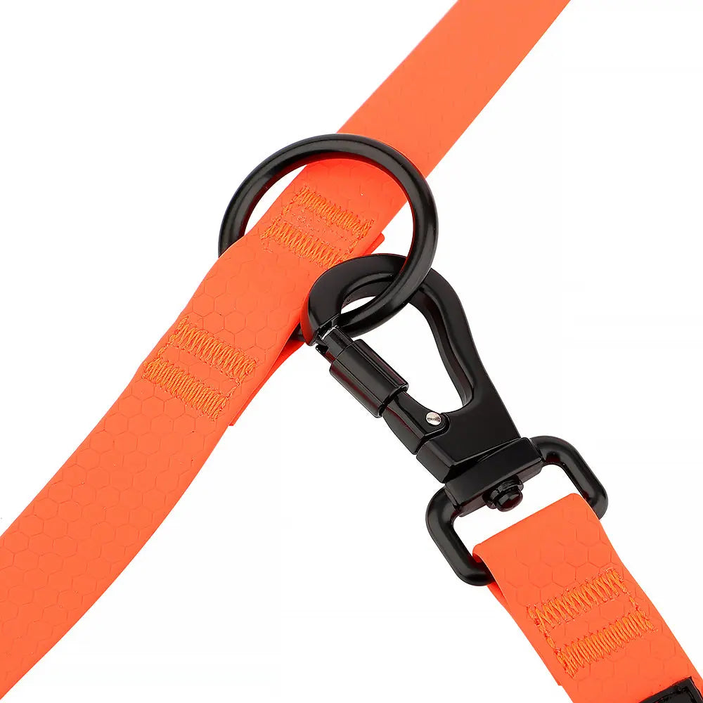 Multifunctional Waterproof Dog Leash - Blaze Orange Wanderpup Gear