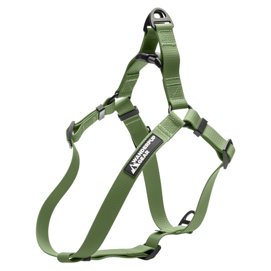 Waterproof Dog Harness - Hunter Green Wanderpup Gear