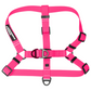 Top view of pink stink-proof waterproof dog harness for active dogs