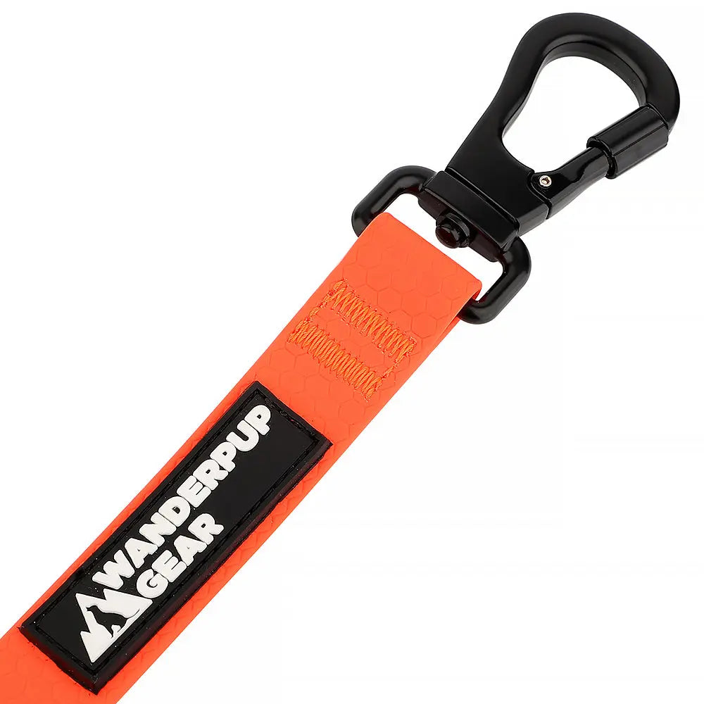 Multifunctional Waterproof Dog Leash - Blaze Orange Wanderpup Gear