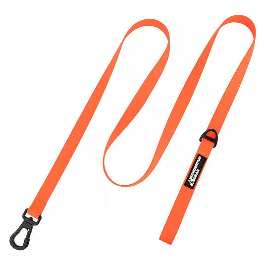 Waterproof Dog Leash - Blaze Orange Wanderpup Gear